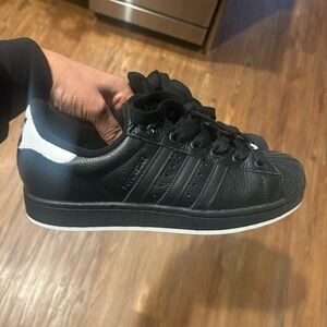 Adidas Black and White Athletic Shoes